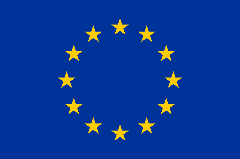 Flag of the European Union - Proportions: 1.5:1 - Colours: Reflex Blue, Yellow